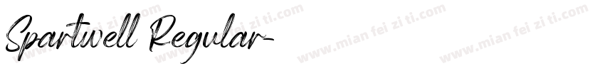 Spartwell Regular字体转换